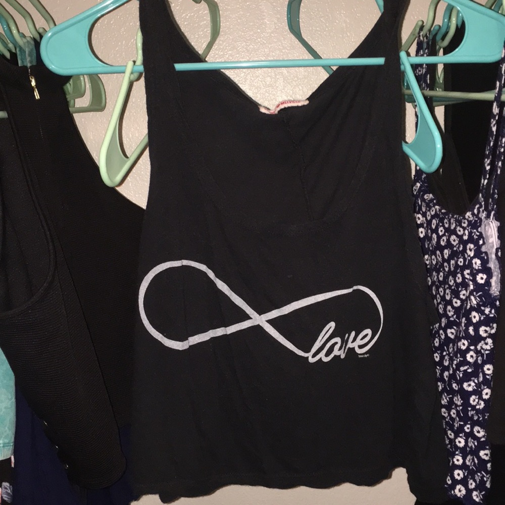 Love infinity sign tank top